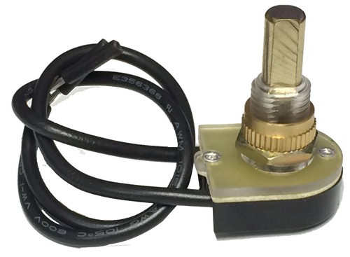 Brass Push Button SPST Maintained Contact On-Off with 6
