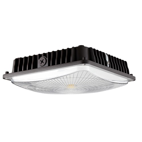 LED UltraThin Canopy Light Gen 2 45 Watts 4000K Bronze - Use LED UltraThin Canopy Light for security and saftey lighting on walkways and exterior canopies.LED UltraThin Canopy Light Gen 2 45 Watts 4000K Bronze features include:  Uses SSC 3030 LEDs New DOB (Driver on PCB Technology)  Integral cooling fin releases the heat efficiently to maintain the life of the LED  driver Corrosion resistant Die Cast Aluminum housing Prismatic Polycarbonate Lens Superior Architectural Powder Coat Finish in Bronze Stainless Steel Hardware (3) 1/2