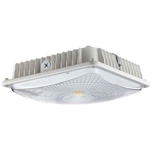 LED UltraThin Canopy Light Gen 2 45 Watts 4000K White - Use LED UltraThin Canopy Light for security and saftey lighting on walkways and exterior canopies.LED UltraThin Canopy Light Gen 2 45 Watts 4000K White features include:  Uses SSC 3030 LEDsNew DOB (Driver on PCB Technology)   Integral cooling fin releases the heat efficiently to maintain the life of the LED  driver Corrosion resistant Die Cast Aluminum housing Prismatic Polycarbonate Lens Superior Architectural Powder Coat Finish in White Stainless Steel Hardware (3) 1/2