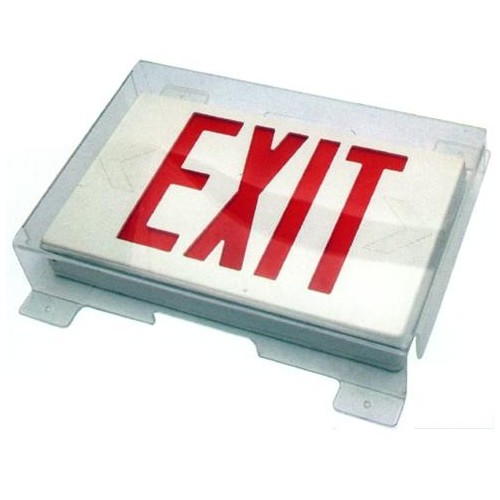 Polycarbonate Vandal/Environmental Shield Guard for Exit Signs - Our Vandal Shields for Exit Lighting provides safety and security.Polycarbonate Vandal/Environmental Shield Guard for Exit Signs features include:  High-impact resistant Polycarbonate material Mounting hardware provided for easy installation in the field Fixture Not Included Order Qty of 1 = 1 Piece Spec Sheet  Below is more info on our Polycarbonate Vandal/Environmental Shield Guard for Exit Signs