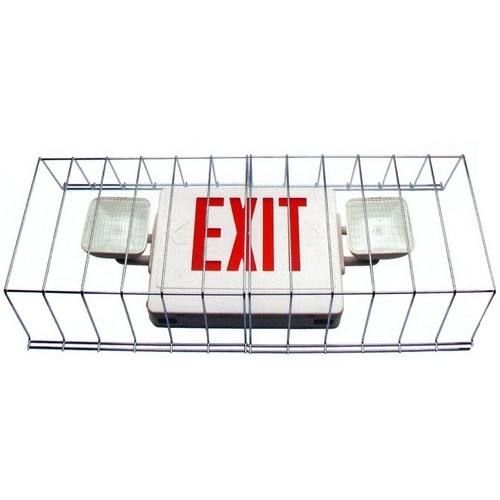 Wire Guard for Exit  Emergency Lights For Use With Emergency Lights, Exit Lights  Cast Aluminum Exit Lights - Wire Guard for Exit and emergency lights.Wire Guard for Exit  Emergency Lights For Use With Emergency Lights, Exit Lights  Cast Aluminum Exit Lights features include:  Heavy 8 Gauge Steel Shaped Wire Cage Mounts on wall Fixture Not Included Order Qty of 1 = 1 Piece Spec Sheet  Below is more info on our Wire Guard for Exit  Emergency Lights For Use With Emergency Lights, Exit Lights  Cast Aluminum Exit Lights