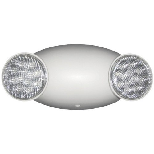 Round Head LED Emergency Light High Output Remote Capable White - Micro Size LED Energy Saving Emergency Lighting Unit In One Compact Design.Round Head LED Emergency Light High Output Remote Capable White features include:  Fully adjustable, glare-free LED lamp heads Long Life Energy Saving LED Lamps Injection-molded, High Impact, UV-Stabilized UL 94 V-0 Thermoplastic Housing Snap-together construction speeds installation Universal J-box pattern mounting plate with quick connect features 120/277 V AC Test switch, LED status indicator light Maintenance free, rechargeable 3.6V Sealed NI-Cad battery 90 minutes of emergency power High Output Remote Capability for up to 2 Additional Standard Remote Lighting Fixtures:  2 heads - 4 hours operation 3 heads - 2 hours operation 4 heads - 1.5 hours operation  CAUTION: Use Only LED Remote Lamp Heads with Remote Capable Units UL924 Damp location Listed UL Listed  5 Year Warranty Order Qty of 1 = 1 Piece Spec Sheet  Below is more info on our Round Head LED Emergency Light High Output Remote Capable White