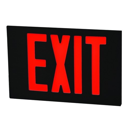 Cast Aluminum LED Exit Sign Face Plate Red LED Black Face - Extra Face Plate for 2 Sided Applications.Cast Aluminum LED Exit Sign Face Plate Red LED Black Face features include:  Extra Face Plate for 2 Sided Applications Face Plate Only - Fixture Not Included UL Listed  5 Year Warranty Order Qty of 1 = 1 Piece  Below is more info on our Cast Aluminum LED Exit Sign Face Plate Red LED Black Face
