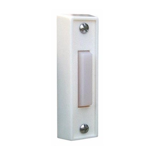 Plastic Pushbuttons White Unlit - Our Surface Mount Doorbell Buttons are easy to install.Plastic Pushbuttons White Unlit features include:  Surface Mount Pushbutton Plastic Material White Color 7/8 X 2-7/8 Order Qty of 1 = 1 Piece Below is more info on our Plastic Pushbuttons White Unlit