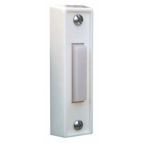 Plastic Pushbuttons White Lit - Our Surface Mount Doorbell Buttons are easy to install.Plastic Pushbuttons White Lit features include:  Surface Mount Pushbutton Plastic Material White Color 7/8 X 2-7/8 Order Qty of 1 = 1 Piece Below is more info on our Plastic Pushbuttons White Lit