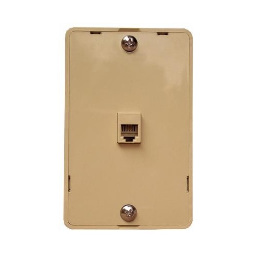 Kitchen Phone Plate Ivory - Durable, Kitchen Phone Plate.Kitchen Phone Plate Ivory features include:  Used in Kitchens RJ11 4 Conductor Constructed With UL94V-0 Flame Retardant Plastic And 50 Micro Inches of Gold Plating Meets FCC Requirements They Comply with UL Standard 1863 and Article 800-51 of The National Electrical Code UL/CSA Listed Order Qty of 1 = 1 Piece Below is more info on our Kitchen Phone Plate Ivory