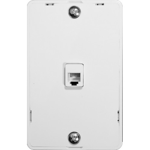 Kitchen Phone Plate White - Durable Kitchen Phone Plate.Kitchen Phone Plate White features include:  Used in Kitchens RJ11 4 Conductor Constructed With UL94V-0 Flame Retardant Plastic And 50 Micro Inches of Gold Plating Meets FCC Requirements They Comply with UL Standard 1863 and Article 800-51 of The National Electrical Code UL/CSA Listed Order Qty of 1 = 1 Piece Below is more info on our Kitchen Phone Plate White