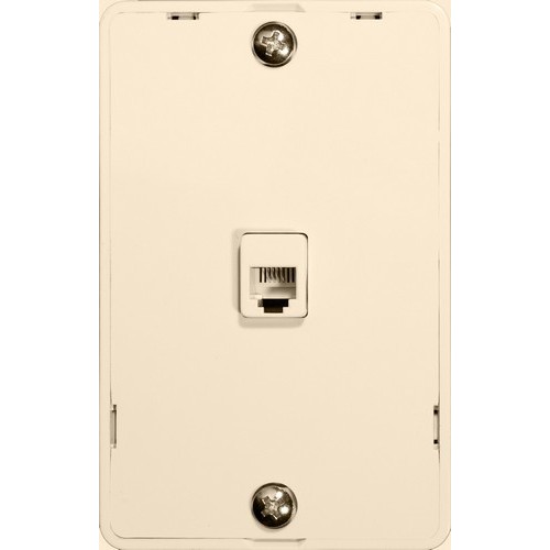 Kitchen Phone Plate Lt. Almond - Durable Kitchen Phone Plate.Kitchen Phone Plate Lt. Almond features include:  Used in Kitchens RJ11 4 Conductor Constructed With UL94V-0 Flame Retardant Plastic And 50 Micro Inches of Gold Plating Meets FCC Requirements They Comply with UL Standard 1863 and Article 800-51 of The National Electrical Code UL/CSA Listed Order Qty of 1 = 1 Piece Below is more info on our Kitchen Phone Plate Lt. Almond