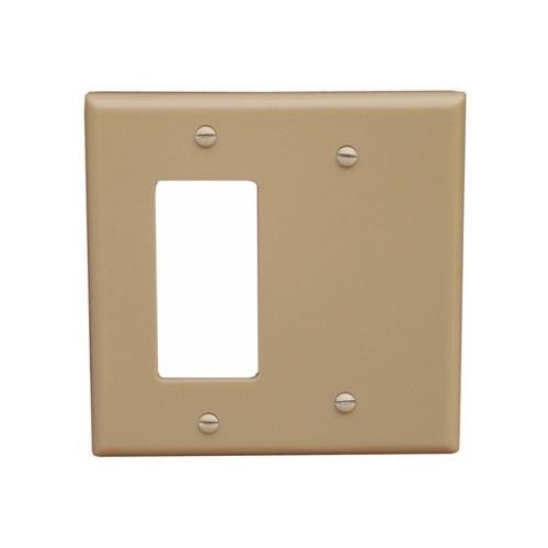 Lexan Wall Plates 2 Gang 1 GFCI 1 Blank Ivory - A very durable Lexan Wall Plates 2 Gang 1 GFCI 1 Blank.Lexan Wall Plates 2 Gang 1 GFCI 1 Blank Ivory features include:  Lexan Wall plates are highly resistant to impact, abrasion, oil, acids and discoloration Ideal for use in high-abuse areas Smooth, easy to clean surface Round on edges to prevent injury and wall damage Supplied with color matching painted metal mounting screws Mounting Screws individually wrapped in a small plastic bag to protect plate from scratches Specification Grade - meets all current Federal Specifications Lexan Wall plates conform to NEMA amp; ANSI standards Flammability rating UL94V-2 UL Listed Order Qty of 1 = 1 Piece Below is more info on our Lexan Wall Plates 2 Gang 1 GFCI 1 Blank Ivory