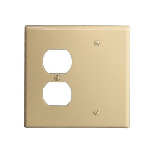 Lexan Wall Plates 2 Gang 1 Duplex 1 Blank Ivory - Our durable, economy Lexan Wall Plates 2 Gang 1 Duplex 1 Blank.Lexan Wall Plates 2 Gang 1 Duplex 1 Blank Ivory features include:  Lexan Wall plates are highly resistant to impact, abrasion, oil, acids and discoloration Ideal for use in high-abuse areas Smooth, easy to clean surface Round on edges to prevent injury and wall damage Supplied with color matching painted metal mounting screws Mounting Screws individually wrapped in a small plastic bag to protect plate from scratches Specification Grade - meets all current Federal Specifications Lexan Wall plates conform to NEMA amp; ANSI standards Flammability rating UL94V-2 UL Listed Order Qty of 1 = 1 Piece Below is more info on our Lexan Wall Plates 2 Gang 1 Duplex 1 Blank Ivory