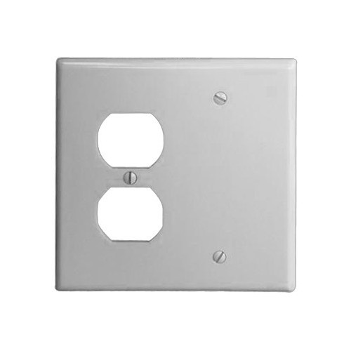 Lexan Wall Plates 2 Gang 1 Duplex 1 Blank White - Our durable, economy Lexan Wall Plates 2 Gang 1 Duplex 1 Blank.Lexan Wall Plates 2 Gang 1 Duplex 1 Blank White features include:  Lexan Wall plates are highly resistant to impact, abrasion, oil, acids and discoloration Ideal for use in high-abuse areas Smooth, easy to clean surface Round on edges to prevent injury and wall damage Supplied with color matching painted metal mounting screws Mounting Screws individually wrapped in a small plastic bag to protect plate from scratches Specification Grade - meets all current Federal Specifications Lexan Wall plates conform to NEMA amp; ANSI standards Flammability rating UL94V-2 UL Listed Order Qty of 1 = 1 Piece Below is more info on our Lexan Wall Plates 2 Gang 1 Duplex 1 Blank White