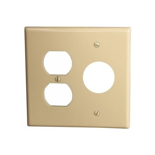 Lexan Wall Plates 2 Gang 1 Duplex 1 Single Receptacle Ivory - This Lexan Wall Plates 2 Gang 1 Duplex 1 Single Receptacle is very durable.Lexan Wall Plates 2 Gang 1 Duplex 1 Single Receptacle Ivory features include:  Lexan Wall plates are highly resistant to impact, abrasion, oil, acids and discoloration Ideal for use in high-abuse areas Smooth, easy to clean surface Round on edges to prevent injury and wall damage Supplied with color matching painted metal mounting screws Mounting Screws individually wrapped in a small plastic bag to protect plate from scratches Specification Grade - meets all current Federal Specifications Lexan Wall plates conform to NEMA amp; ANSI standards Flammability rating UL94V-2 UL Listed Order Qty of 1 = 1 Piece Below is more info on our Lexan Wall Plates 2 Gang 1 Duplex 1 Single Receptacle Ivory