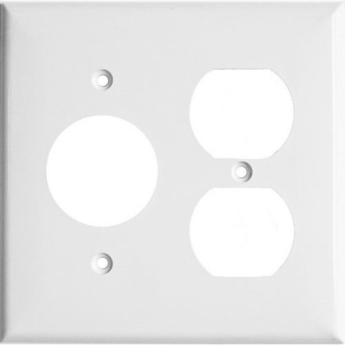 Lexan Wall Plates 2 Gang 1 Duplex 1 Single Receptacle White - This Lexan Wall Plates 2 Gang 1 Duplex 1 Single Receptacle is very durable.Lexan Wall Plates 2 Gang 1 Duplex 1 Single Receptacle White features include:  Lexan Wall plates are highly resistant to impact, abrasion, oil, acids and discoloration Ideal for use in high-abuse areas Smooth, easy to clean surface Round on edges to prevent injury and wall damage Supplied with color matching painted metal mounting screws Mounting Screws individually wrapped in a small plastic bag to protect plate from scratches Specification Grade - meets all current Federal Specifications Lexan Wall plates conform to NEMA amp; ANSI standards Flammability rating UL94V-2 UL Listed Order Qty of 1 = 1 Piece Below is more info on our Lexan Wall Plates 2 Gang 1 Duplex 1 Single Receptacle White