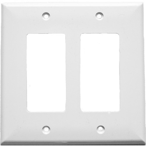 Lexan Wall Plates 2 Gang Midsize Decorative/GFCI White - A Lexan 2 Gang Wall Plate for Midsize Decorative/GFCI.Lexan Wall Plates 2 Gang Midsize Decorative/GFCI White features include:  Midsize Lexan wall plates are highly resistant to impact, abrasion, oil, acids and discoloration Ideal for use in high-abuse areas Smooth, easy to clean surface Round on edges to prevent injury and wall damage Supplied with color matching painted metal mounting screws Mounting Screws individually wrapped in a small plastic bag to protect plate from scratches Specification Grade - meets all current Federal Specifications Midsize Lexan wall plates conform to NEMA amp; ANSI standards Flammability rating UL94V-2 UL Listed Order Qty of 1 = 1 Piece Below is more info on our Lexan Wall Plates 2 Gang Midsize Decorative/GFCI White