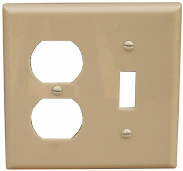 Lexan Wall Plates 2 Gang Midsize Toggle  Duplex Wallplates Ivory - A classic 2 Gang Wall Plate for a 2 Gang Midsize Toggle  Duplex.Lexan Wall Plates 2 Gang Midsize Toggle  Duplex Wallplates Ivory features include:  Midsize Lexan wall plates are highly resistant to impact, abrasion, oil, acids and discoloration Ideal for use in high-abuse areas Smooth, easy to clean surface Round on edges to prevent injury and wall damage Supplied with color matching painted metal mounting screws Mounting Screws individually wrapped in a small plastic bag to protect plate from scratches Specification Grade - meets all current Federal Specifications Midsize Lexan wall plates conform to NEMA amp; ANSI standards Flammability rating UL94V-2 UL Listed Order Qty of 1 = 1 Piece Below is more info on our Lexan Lexan Wall Plates 2 Gang Midsize Toggle  Duplex Wallplates Ivory