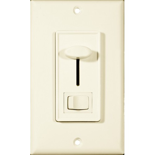 Slide Dimmer With Switch Almond Single Pole - Slide Dimmer with on/off Switch for greater versatility.Slide Dimmer With Switch Almond Single Pole features include:  Fits standard wall box Suppresses Radio Frequency Interference (RFI) Decorator Style permits ganging with other decorative devices Wire leads provide for fast amp; easy assembly amp; wiring Electronic Low Voltage Magnetic Low Voltage Includes Wallplate 700 Watt On/Off Switch UL listed Order Qty of 1 = 1 Piece Below is more info on our Slide Dimmer With Switch Almond Single Pole