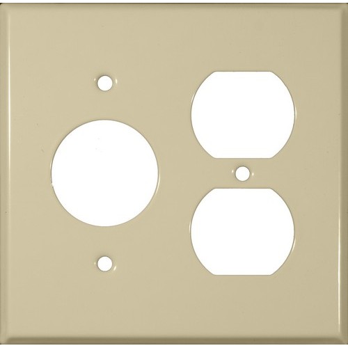 Painted Steel Wall Plates 2 Gang 1 Duplex 1 Single Receptacle 1.406