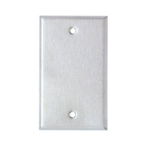 304 Stainless Steel Midsize Wall Plates 1 Gang Blank - This 304 Stainless Steel Midsize Wall Plates 1 Gang Blank is perfect for commercial and decorative residential applications.304 Stainless Steel Midsize Wall Plates 1 Gang Blank features include:  Made of 304 Stainless Steel which is nonmagnetic Midsize wall plates are great to hide imperfections in drywall and plaster Wall plate provides extended life in abusive and corrosive environments Contemporary smooth finish and contoured edges enhance installation appearance Smooth finish without recessed lines is easy to clean and maintain attractive appearance UL listed Order Qty of 1 = 1 Piece Below is more info on our 304 Stainless Steel Midsize Wall Plates 1 Gang Blank