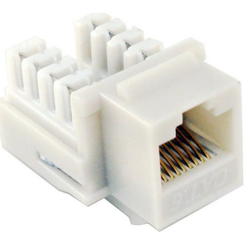 Cat6 (RJ45) Unshielded Keystone Jacks Lt Almond - A color-coded Cat6 Keystone Jack for Datacommunications applications.Cat6 (RJ45) Unshielded Keystone Jacks Lt Almond features include:  Use Cat6 Keystone Jack for High Speed Datacommunications Applications CAT6 components provide better insertion loss, return loss  NEXT  FEXT characteristics, resulting in higher signal to loss ratios and a more reliable network Complies with TIA/EIA-568-C-2, ISO 1801 2nd Edition Class E, NEC Article 800 250 Mhz Bandwidth 10,000 Mbps (10 Gbps) Data Transmission Rate 110 punch down amp; Krone Type Termination 8 Conductor 22-26 Awg Solid amp; Stranded wire Conforms to TIA/EIA 568A amp; 568B Wiring Color Codes Contacts have 50u Gold Plating Flammability Rating: UL94V-0 Punch Down Tool Needed UL Listed Order Qty of 1 = 1 Piece Below is more info on our Cat6 (RJ45) Unshielded Keystone Jacks Lt Almond