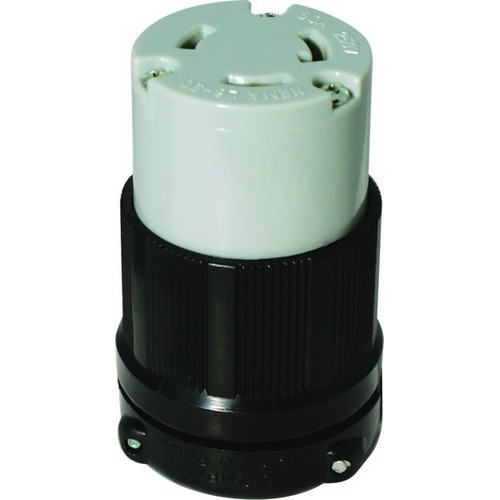 Twist Lock Female Receptacles 2 Pole 3 Wire 30A 250VAC - Male  Female Twist Lock Plugs and Receptacles are Perfect for Generators and Other Equipment Power Applications.Twist Lock Female Receptacles 2 Pole 3 Wire 30A 250VAC features include:  Commonly used with most generators Rugged Nylon/Polycarbonate Construction resists impact, abrasion, sunlight  chemicals Grooved Housing for enhanced grip All contacts are solid one-piece brass for superior conductivity and reduced heat rise Heavy duty power contacts set in deep pockets to resist damage Heavy duty brass combo head terminal screws Clear terminal chamber allows for visual inspection of terminals Cord strain relief and rubber grommet to seal from environment Includes grounding screw cULus Listed Order Qty of 1 = 1 Piece Below is more info on our Twist Lock Female Receptacles 2 Pole 3 Wire 30A 250VAC