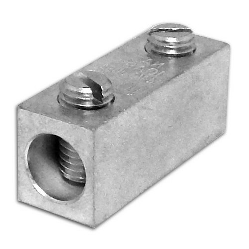 Aluminum Splicers/Reducers 2 Screw 2/0-#8 Screw Aluminum Reducer for copper and aluminum.Aluminum Splicers/Reducers 2 Screw 2/0-#8 features include:  Aluminum Splice Reducer is AL9CU Dual Rated for both Copper and Aluminum Conductors Manufactured from High Strength 6061-T6 Aluminum Alloy to ensure both Maximum Strength and Conductivity Electro Tin Plated to provide low contact resistance and protection against corrosion  use slotted screws 2 Screw Aluminum Reducer is rated 600 Volts UL486B/CSA Listed Rated for use with Cables up to 194deg F(90deg C) AL9CU Dual Rated 600 Volt Dimension Measurements = Inches Order Qty of 1 = 1 Piece  nbsp Below is more info on our Aluminum Splicers/Reducers 2 Screw 2/0-#8