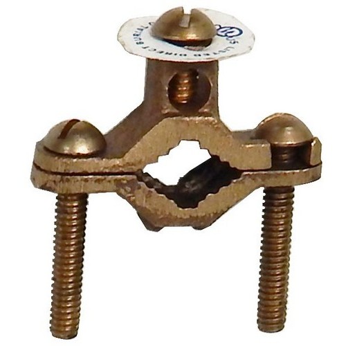 Copper Ground Pipe Clamps - Direct Burial 1-1/4