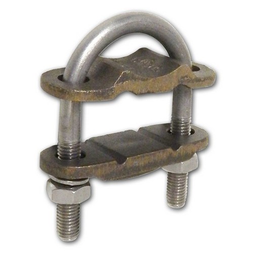 U Bolt Style Copper Ground Clamps 2 Conductor 1-1/2