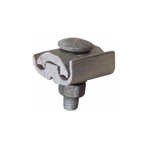 Aluminum Parallel Groove Clamps 1 Bolt #10-2/0 To #10-2/0 - This One Bolt Parallel Groove Clamp is thermically treated for durability.Aluminum Parallel Groove Clamps 1 Bolt #10-2/0 To #10-2/0 features include:  Our parallel groove clamp is manufactured of extruded aluminum alloy thermically treated, this clamp offers high electrical conductibility, high strength and corrosion resistance The set screw, lock washer and nut are hot dip galvanized Use for Heavy Duty Service Entrance or Distribution Armored Rod Clamps All sizes of groove clamps are packed in plastic bags and filled with antioxidant compound Dimension Measurements = Inches Order Qty of 1 = 1 Piece  nbsp;Below is more info on our Aluminum Parallel Groove Clamps 1 Bolt #10-2/0 To #10-2/0