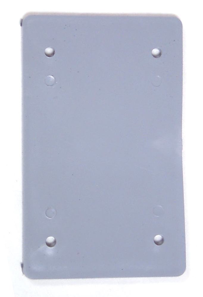 Weatherproof Schedule 40 PVC Single Blank Box Cover