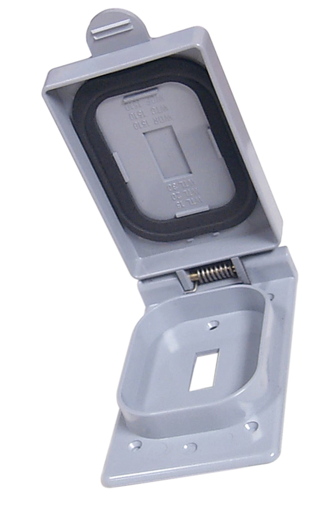 Weatherproof Schedule 40 PVC Single Switch Cover