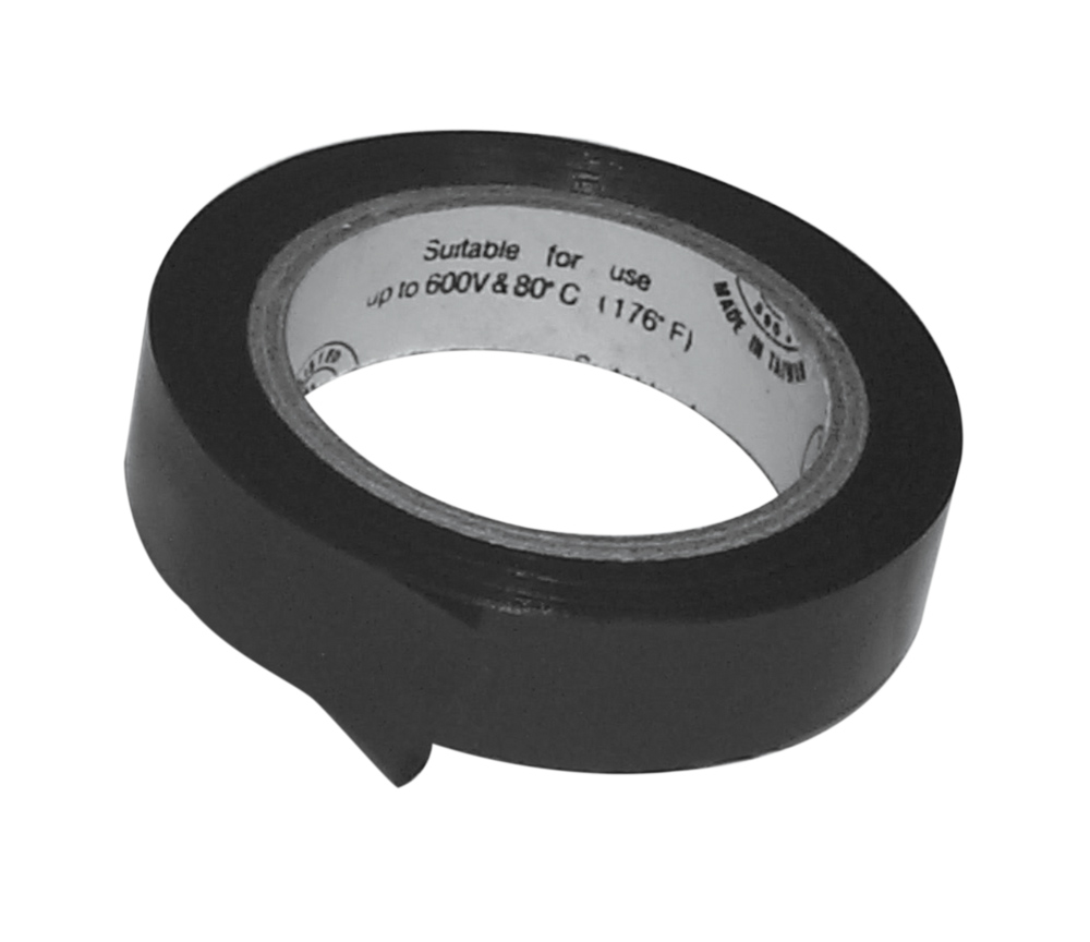 1/2" X 20' 7 MIL WHITE PLASTIC ELECTRICAL TAPE