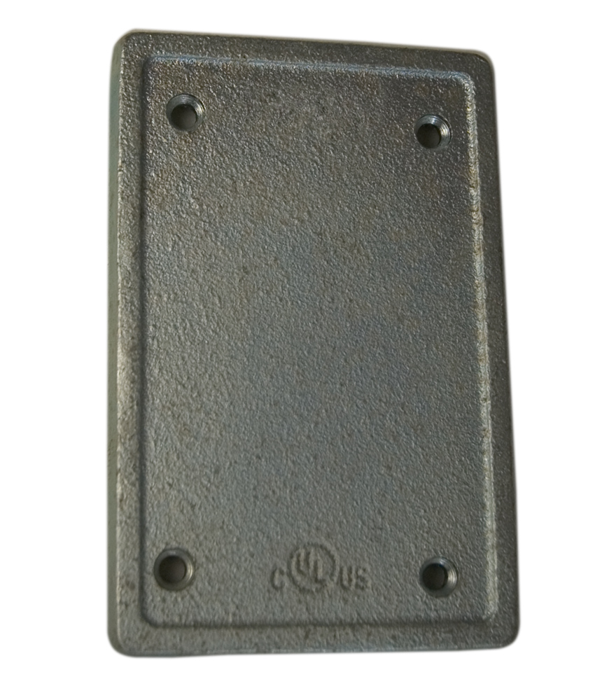 FS & FD Cast Device Box Covers Blank - Malleable Iron