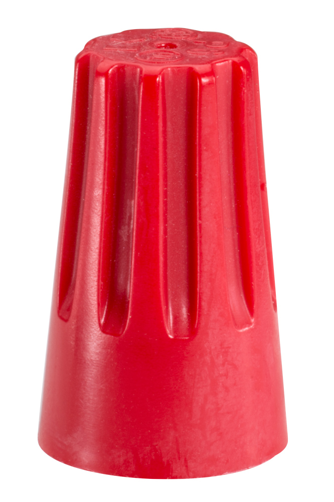 Red Fluted Body Wire Connectors Joins #18 - #8 AWG 100/Box