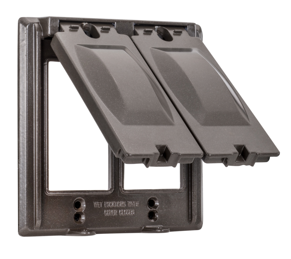 Double Gang Multi-Use 16 in 1 Vertical Weatherproof Device Cover