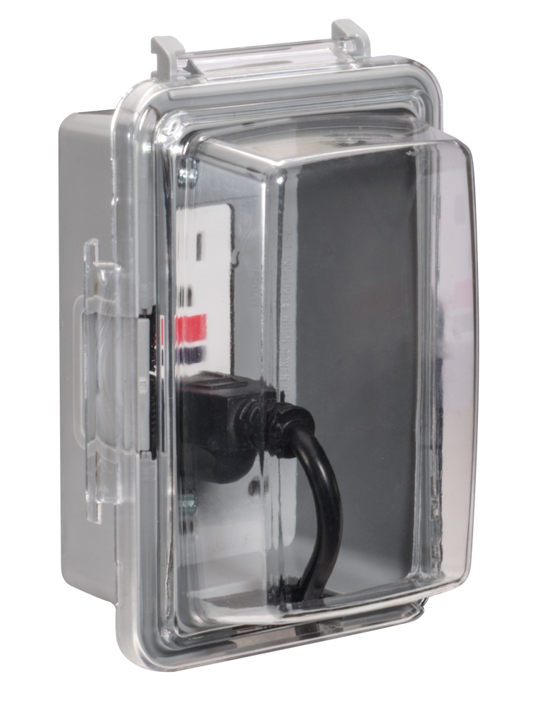 TOPAZ WCIU1D ONE GANG POLY 16/1 INUSE WP COVER CLEAR DEEP 3.5IN