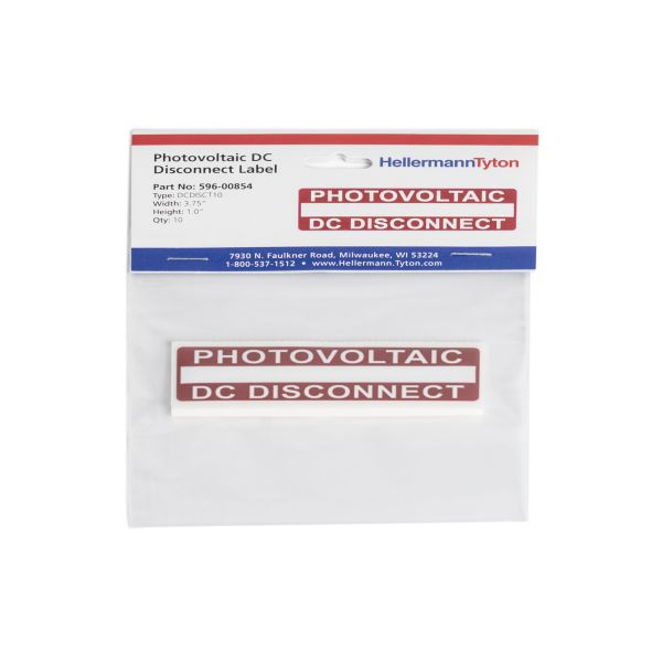 Product image for TYN 596-00854 PV DC DISCONNECT 10/P