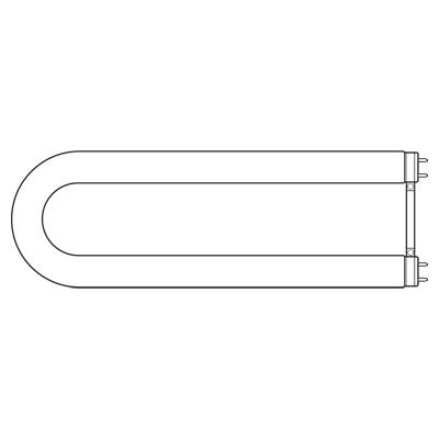 GE F31T8SPX41/U/ECO PC# 72119 1-5/8" U INIT.LUM:2775,CT:4100K,CRI:85, LIFE:24,000 HRS.