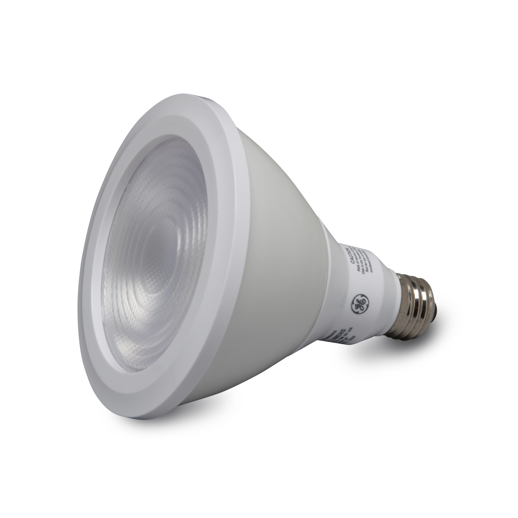 GE LED32DP38W835/40 PC# 30239 PAR38 32W 3100 LUMEN 3500K 80CRI 250W EQ WET 25,000H WET FLOOD 40DEG WHITE BODY