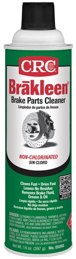 Product image for CRC Industries 05088 20 oz Aerosol Non-Chlorinated Formula Brake Part Cleaner