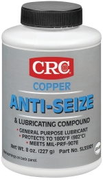 Product image for CRC Industries SL35901 8 oz Brush Top Bottle Copper Anti-Seize