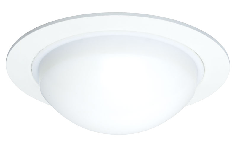Product image for 5" Lensed Dome Shower Trim - Plastic White