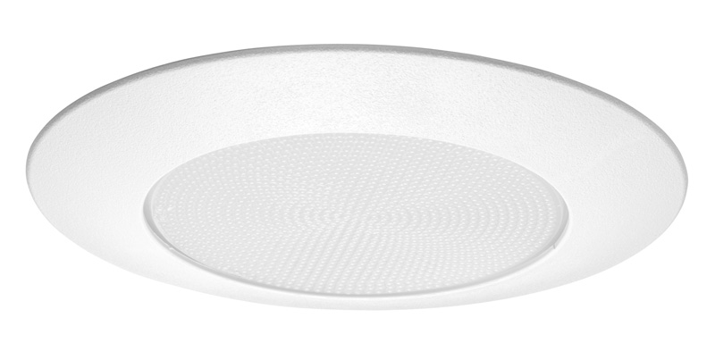 Product image for Juno V3020-PW 6 Inch 40/60/65/75 W A19/BR/PAR30/30L Stippled Opal Lensed Compatible Trim