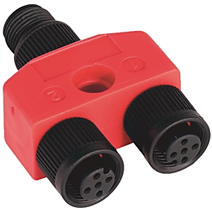Product image for Allen-Bradley 1485P-RDR5 4 Amp 250 Volt Auxiliary Power Micro Female Devicebox T-Port Splitter