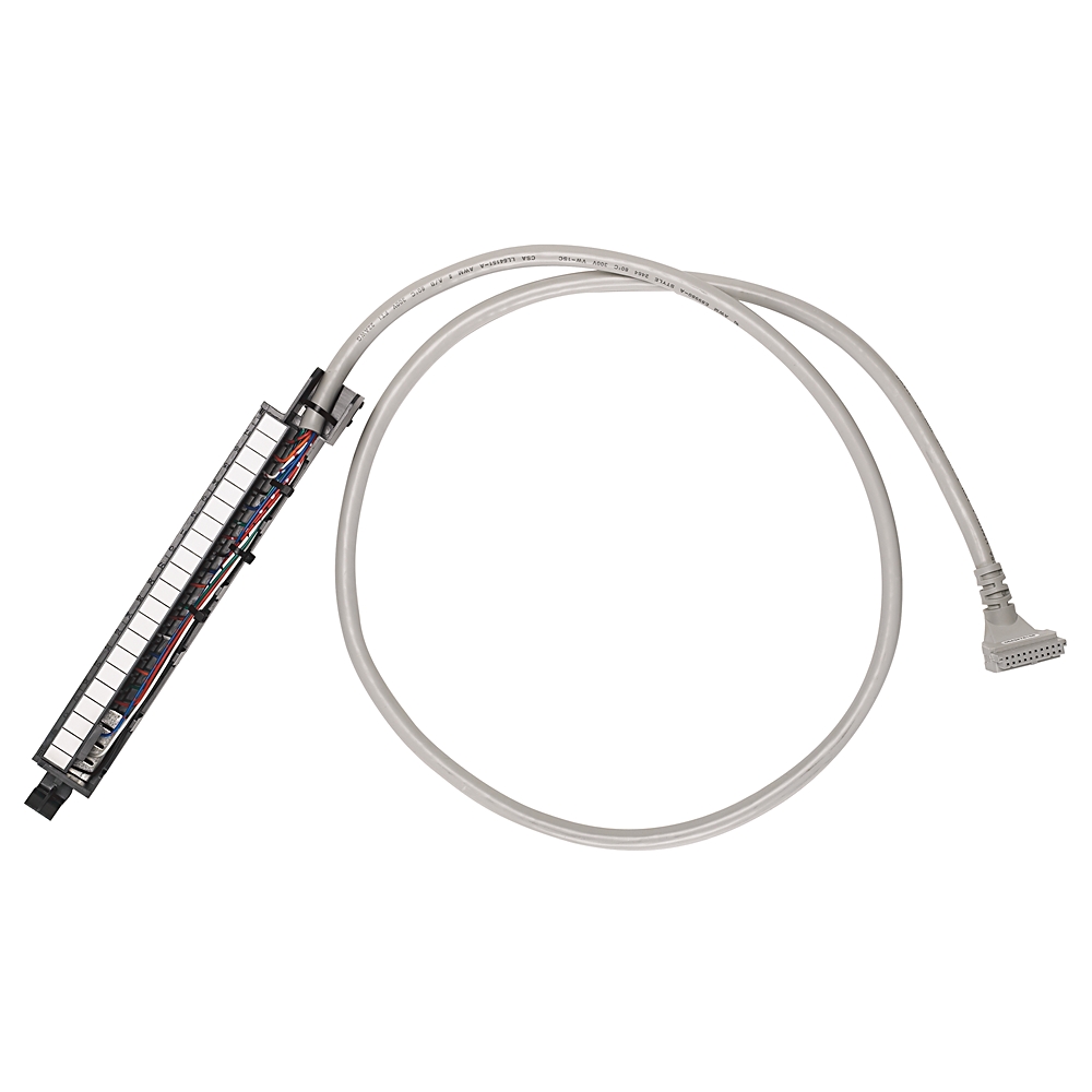 Product image for Allen-Bradley 1492-CABLE025F 2.5 m 300 Volt 22 AWG 20-Conductor Pre-Wired Digital Interface Cable