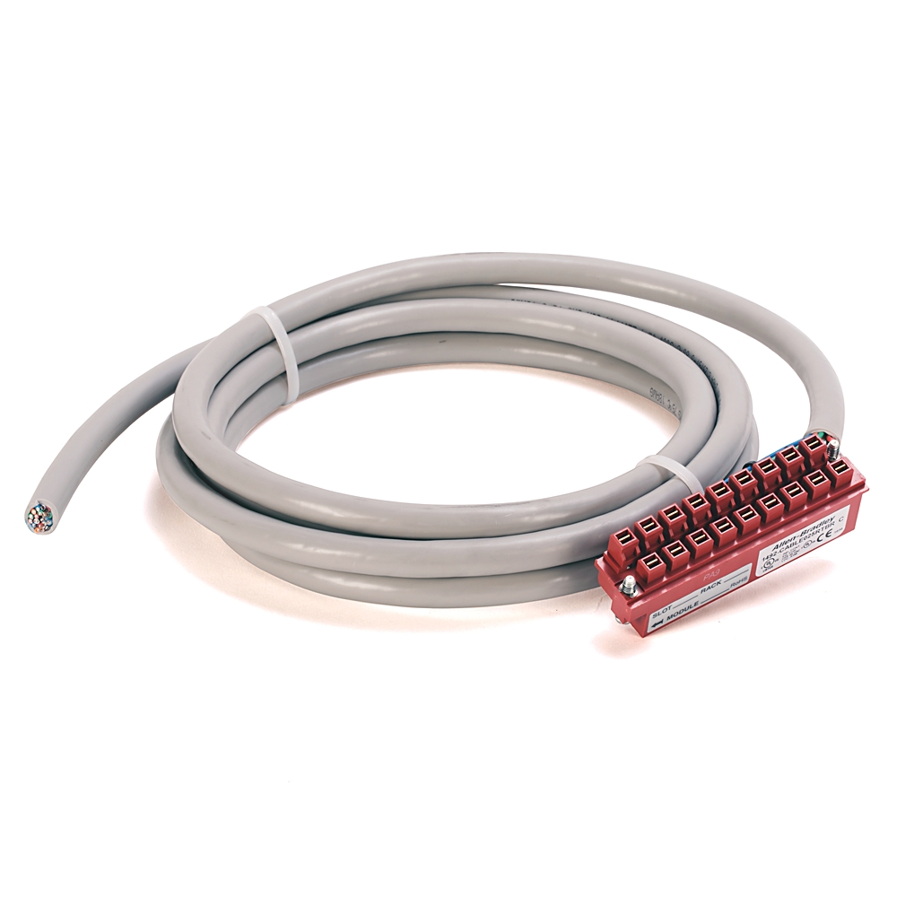 Product image for Allen-Bradley 1492-CABLE025RTBO 2.5 m 300 Volt 18 AWG 20-Conductor Digital I/O Module Ready Cable