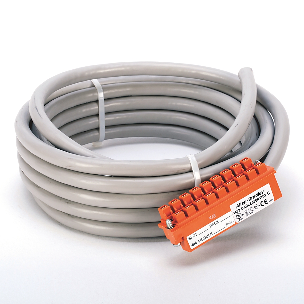 Product image for Allen-Bradley 1492-CABLE050RTBO Digital Cable Connection Products
