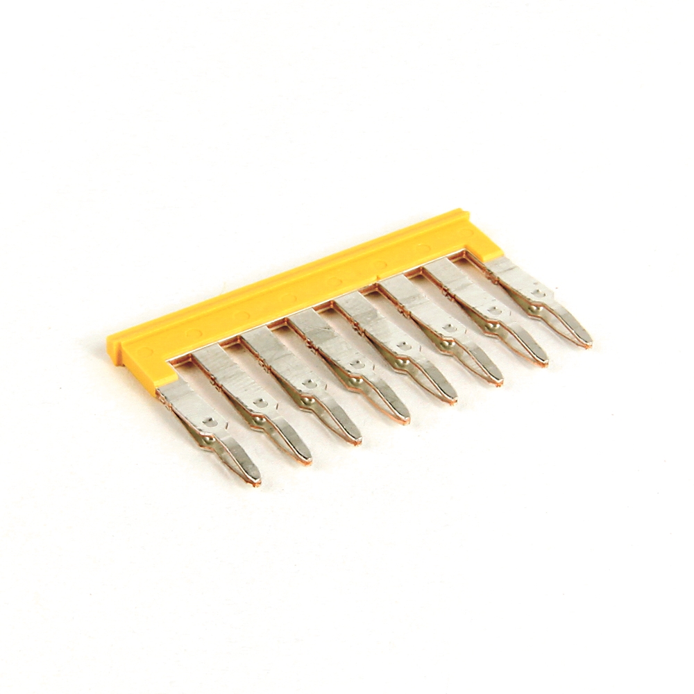 Product image for Allen-Bradley 1492-CJLJ5-8 IEC Center Jumper, 8 PL 5mm, Plug-In