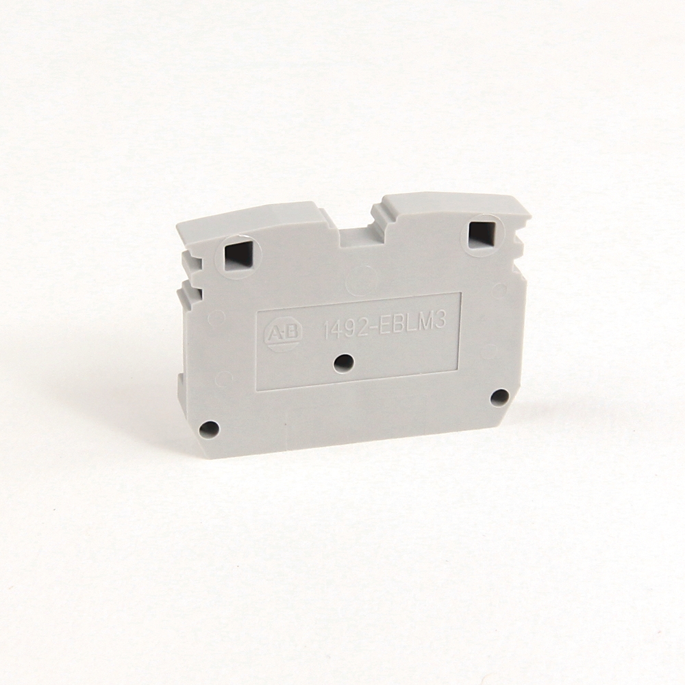 Product image for Allen-Bradley 1492-EBLM3 51 x 238 x 333 mm IEC End Barrier