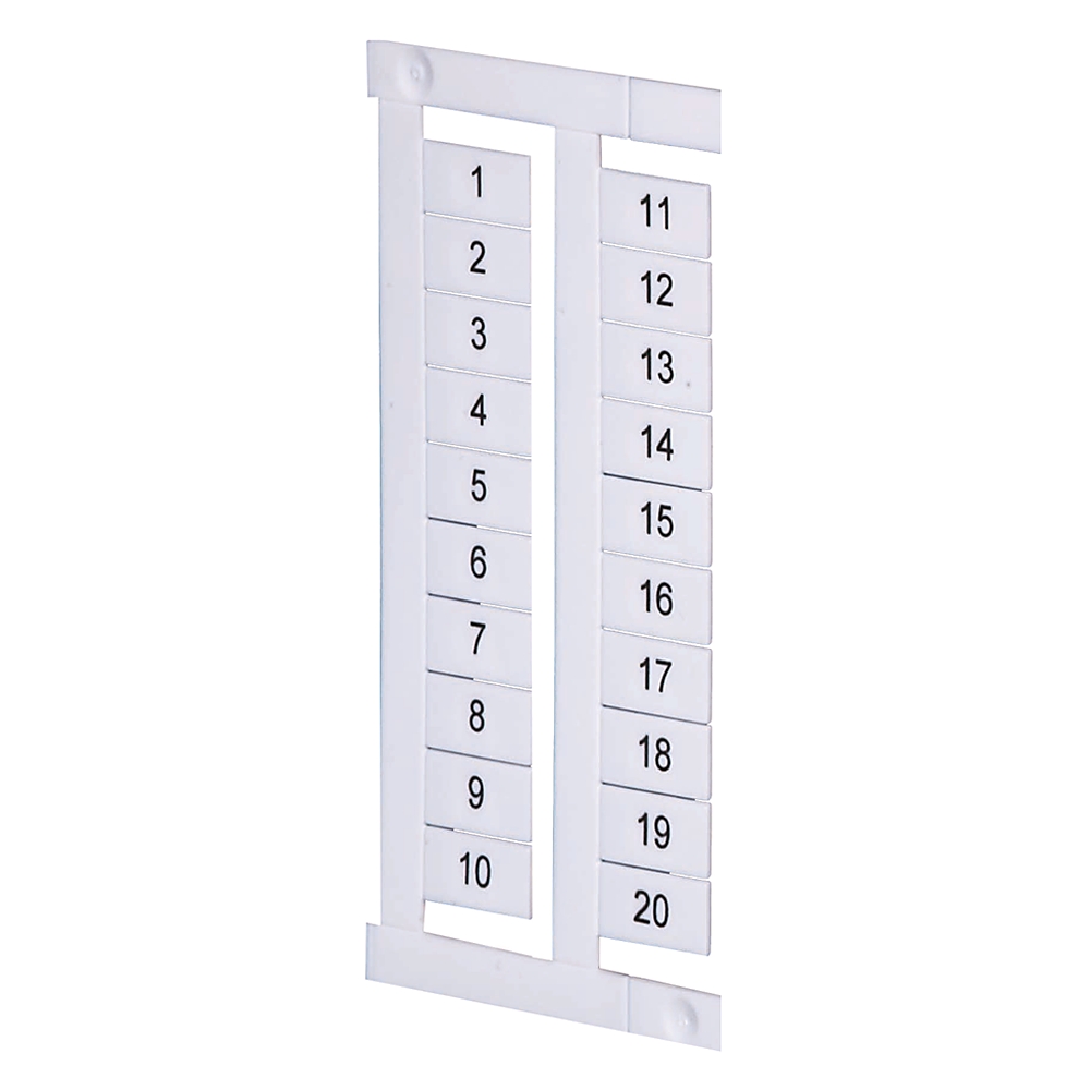 Product image for Allen Bradley 1492-MS8X12H1-10 IEC Terminal Block Marker