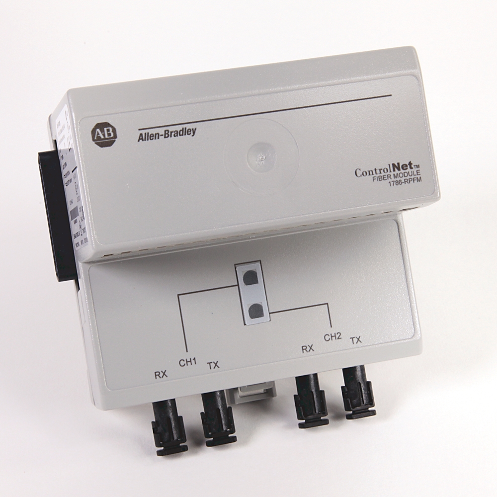 Product image for Allen-Bradley 1786-RPFM Controlnet Fiber Ring Medium Repeater